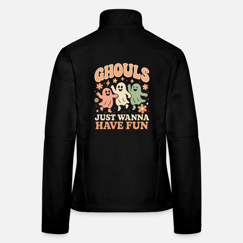 Les goules veulent juste s’amuser Costume d’Halloween Veste en tissu softshell Femme