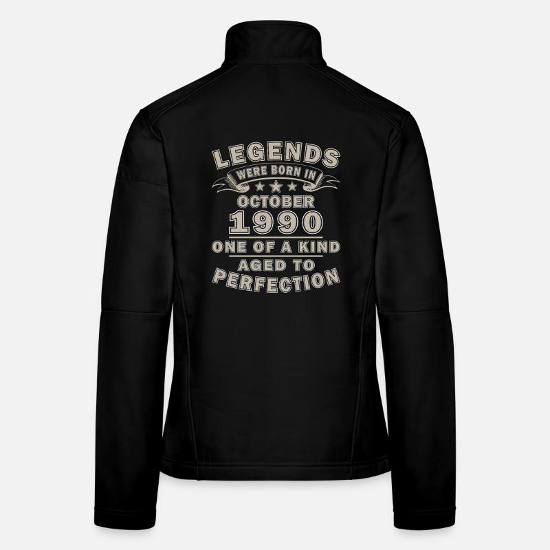 Octobre 1990 | Octobre 1990 Cadeau d’anniversaire Veste en tissu softshell Femme