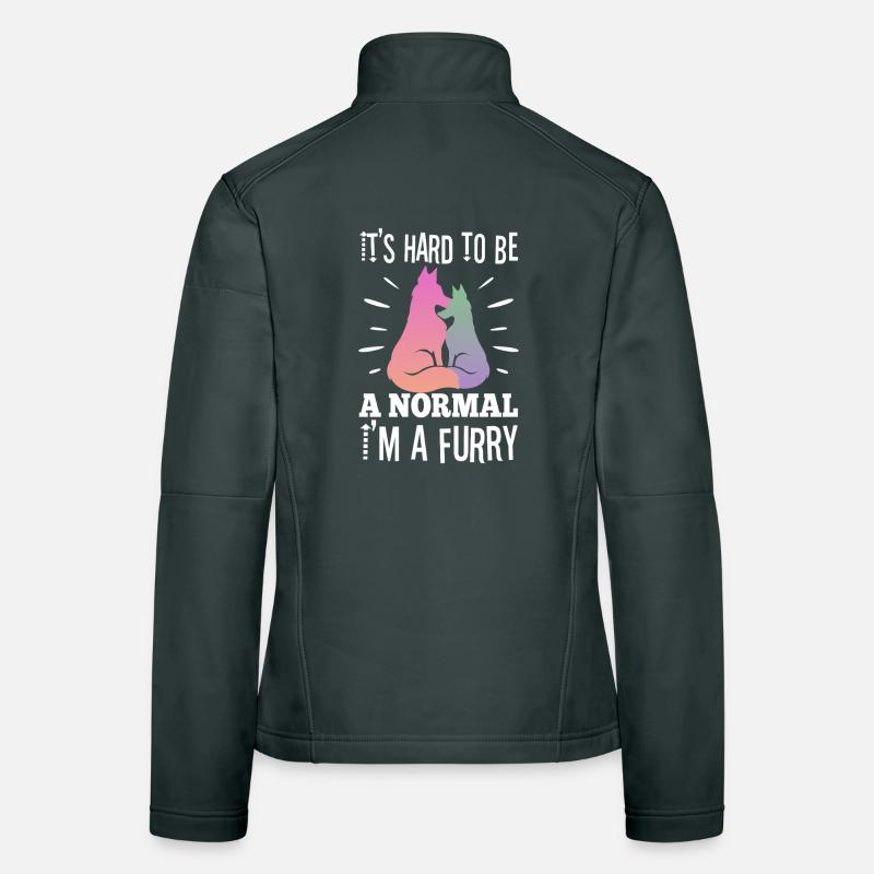 C’est difficile d’être un normal, je suis un poilu Veste en tissu softshell Femme