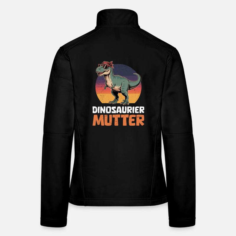 Zukünftige Mutter DINOSAURIER MUTTER Lustiges Frauen Softshelljacke