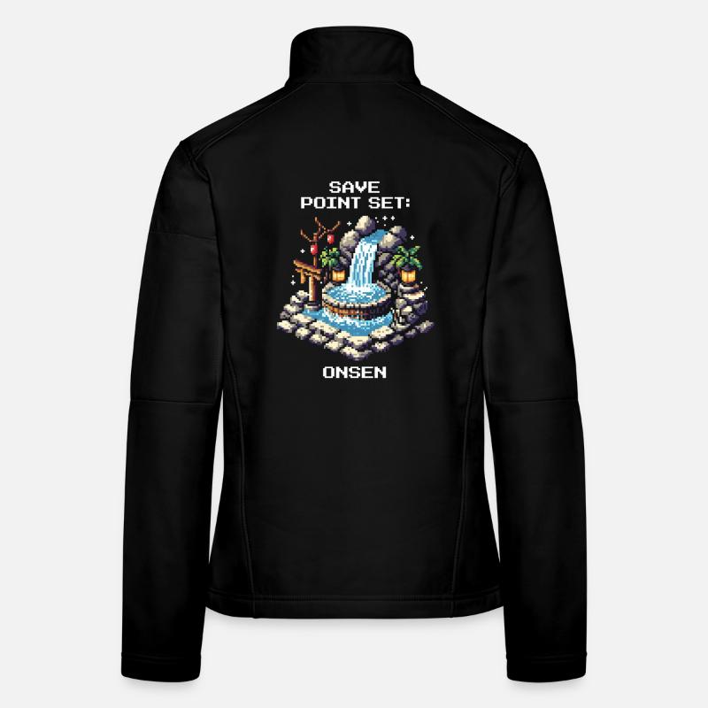 Ensemble de points de sauvegarde : Onsen | Voyage au Japon Veste en tissu softshell Femme