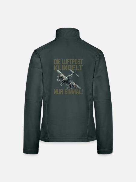 La poste aérienne ne sonne qu’une seule fois Avion - Veste en tissu softshell Femme - noir - Dos