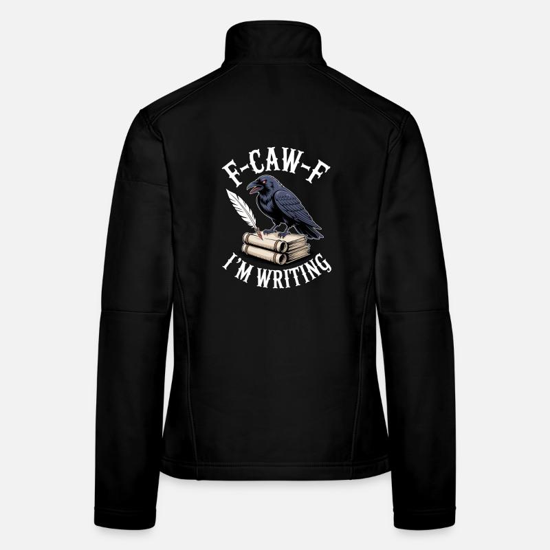 Raven quill and scrolls Women's Softshell Jacket