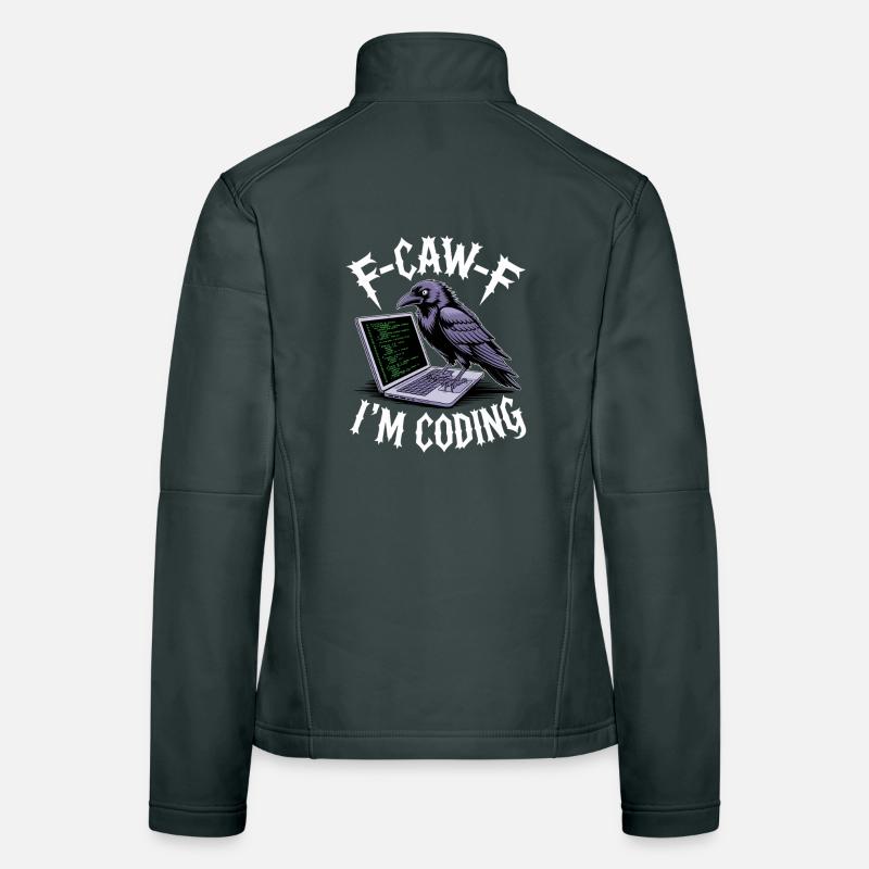 F-Caw-F I’m Coding Frauen Softshelljacke