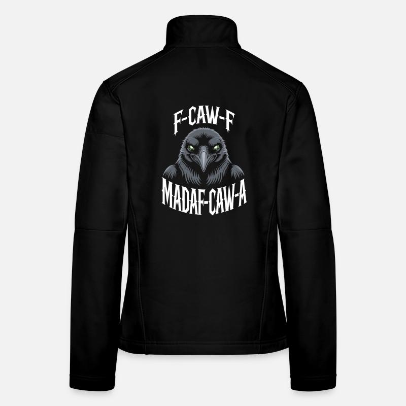 Crow Mask Mind Game Motif Women's Softshell Jacket