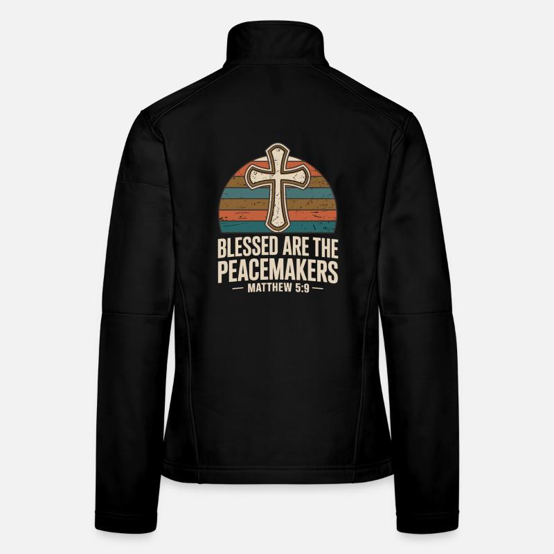  Gesegnet Sind Die Friedensstifter Matthäus 5:9 Frauen Softshelljacke