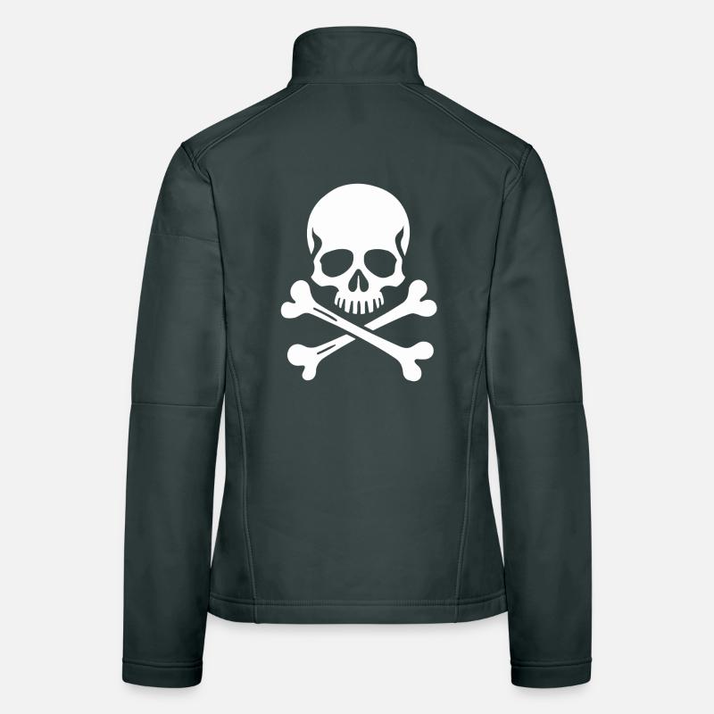 Crâne Jolly Roger classique Veste en tissu softshell Femme