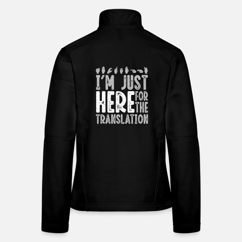 ASL Sign Language Interpreter Women's Softshell Jacket