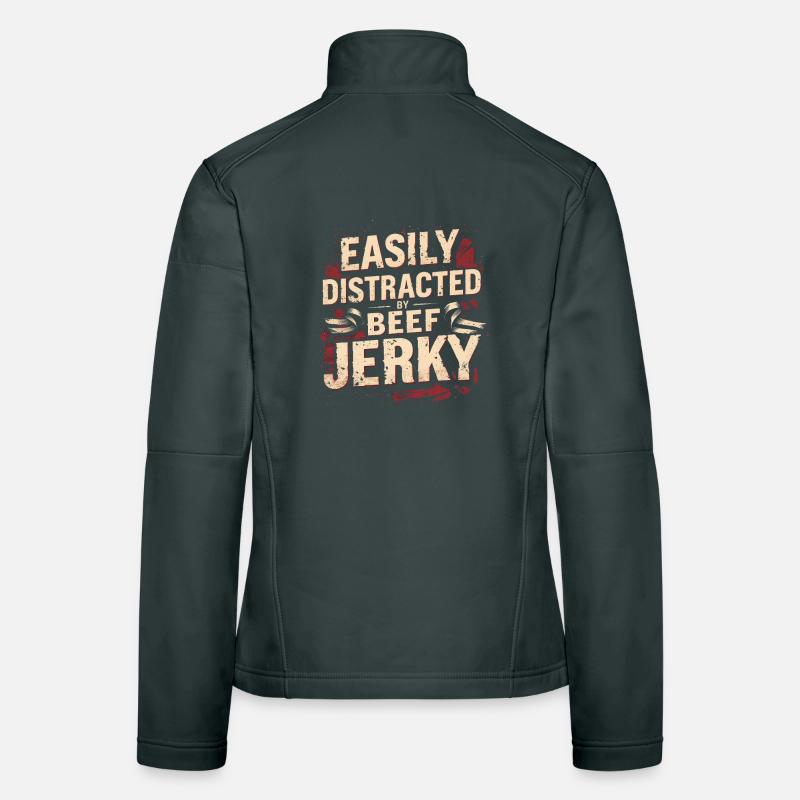 Viande séchée de bœuf séchée Biltong Pemmican Veste en tissu softshell Femme