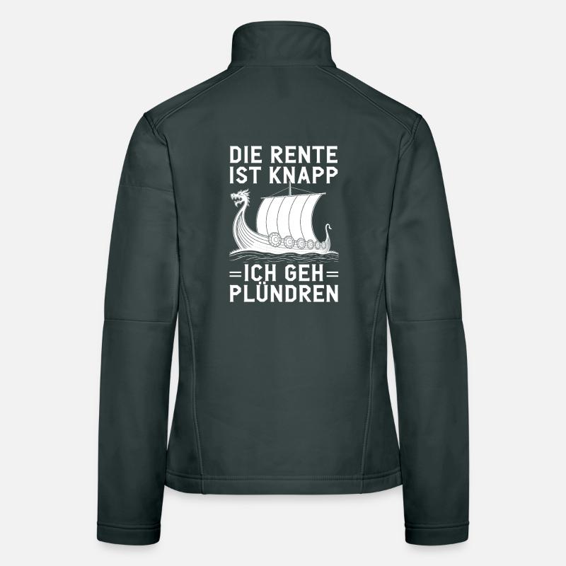 Rente Knapp Wikinger Plünderer Frauen Softshelljacke
