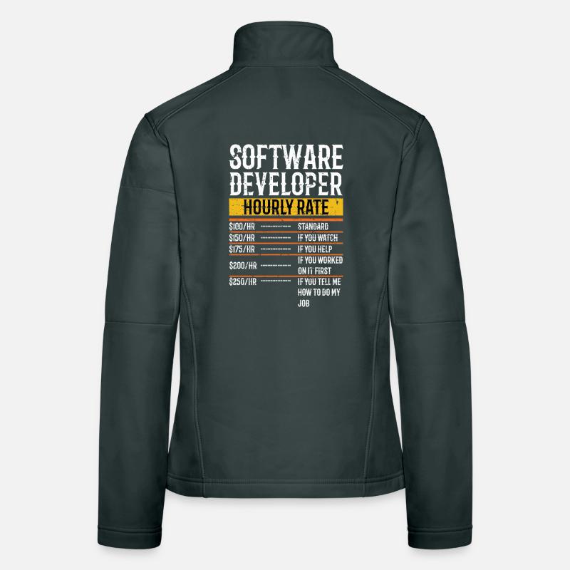 Software Developer Hourly Rate Software Developer Frauen Softshelljacke