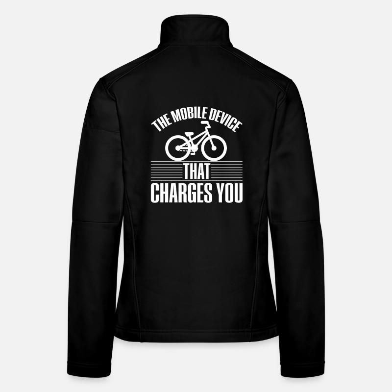 Fahrrad Stromwitz Maillot de cyclisme Funny Bicycle Tee Veste en tissu softshell Femme