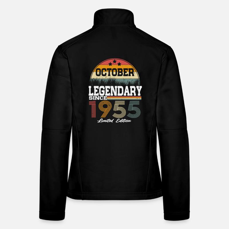 Legends were born in October 1955 Women's Softshell Jacket