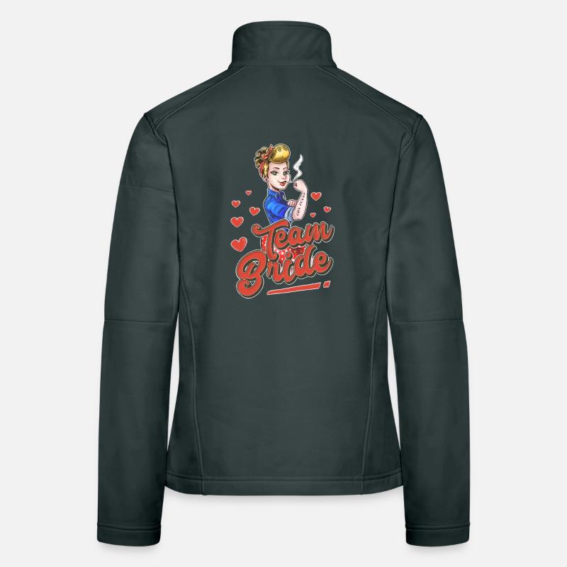 Équipe Bride Pin up Veste en tissu softshell Femme