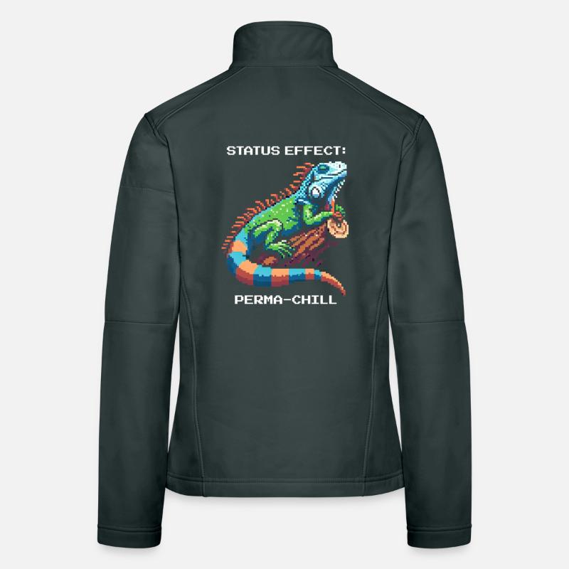 Status Effect: Continuous Chill | Iguana Terrarium Women's Softshell Jacket
