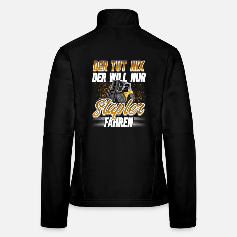 Staplerfahrer Lagerist Frauen Softshelljacke