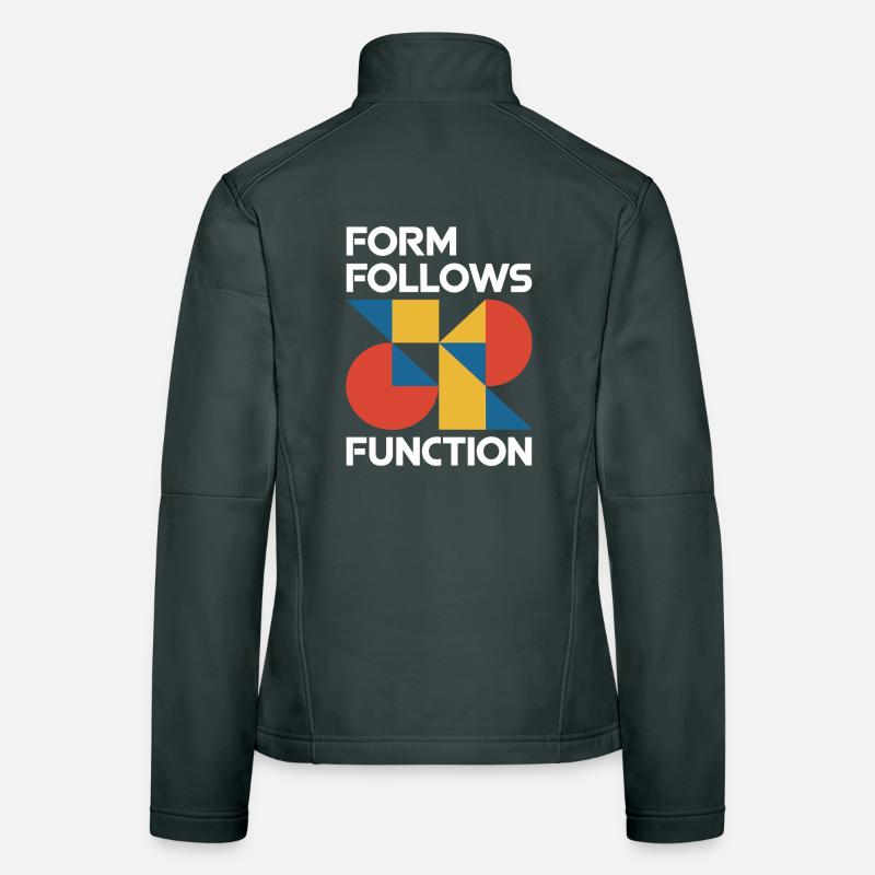 Bauhaus Architecture Architecte Veste en tissu softshell Femme