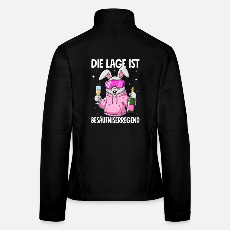 La situation est l’ivresse Veste en tissu softshell Femme