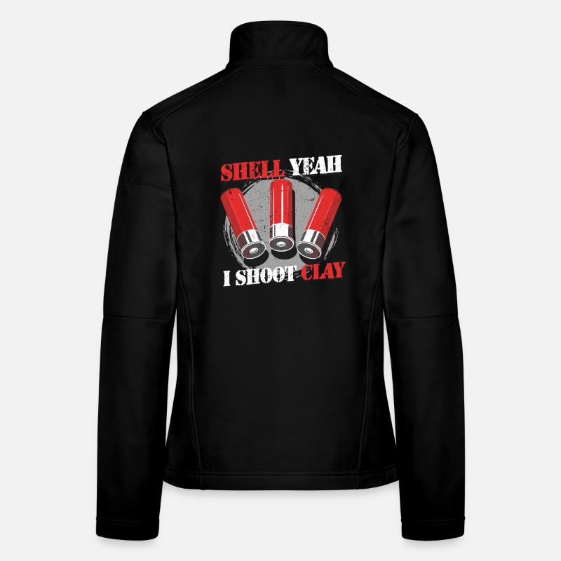 Clay Pigeon Shooting Shell yes I Shoot Clay Women's Softshell Jacket