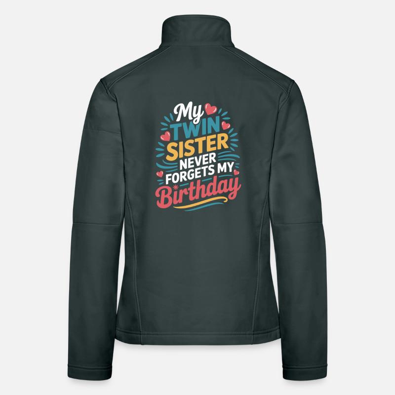 Zwillinge Zwillingsschwester Geburtstag Frauen Softshelljacke