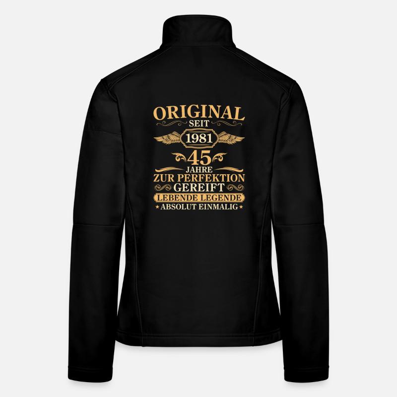Original 1981 vintage 45th birthday gift Women's Softshell Jacket