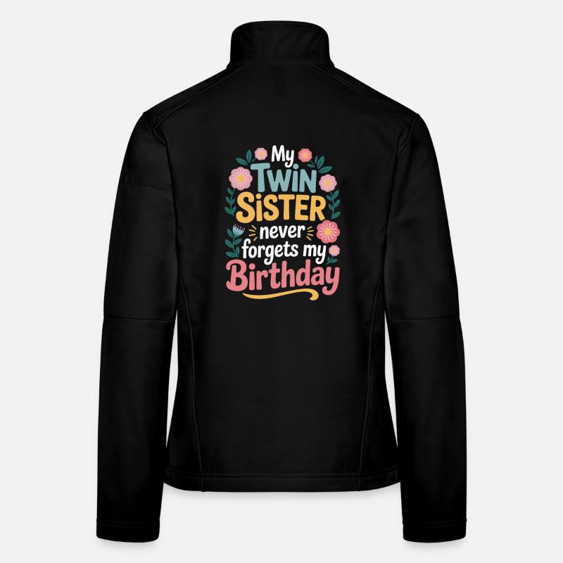 Zwillinge Zwillingsschwester Geburtstag Frauen Softshelljacke