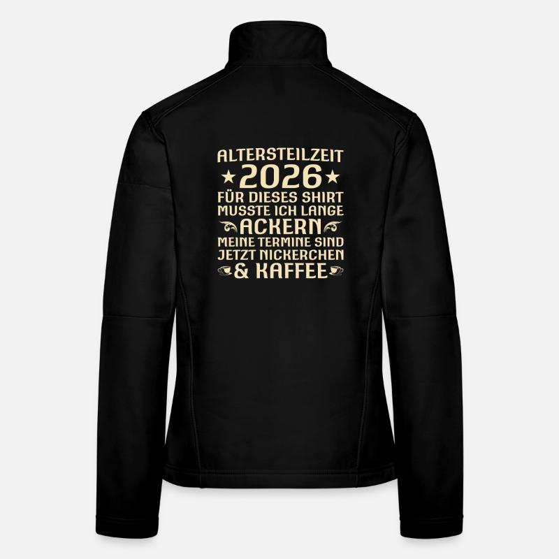 Retraite partielle 2026 Adieu drôle de collègue Veste en tissu softshell Femme