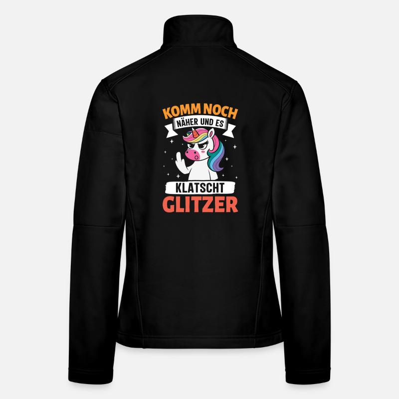 Malle KOMM NOCH NÄHER UND ES KLATSCHT Frauen Softshelljacke