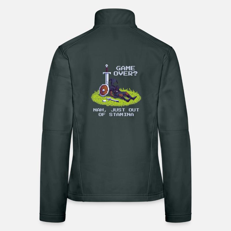 No Game Over | Only Stamina Empty - RPG Vibe Women's Softshell Jacket