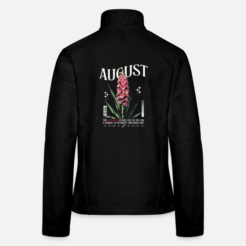 Birth Flowers August Gladiolus Birth Flower Women's Softshell Jacket