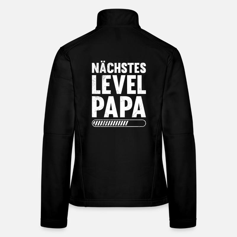 Gamer NEXT LEVEL DAD Funny Women's Softshell Jacket