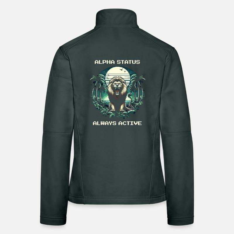 Statut Alpha Actif | Lion, Domination, Nature Veste en tissu softshell Femme