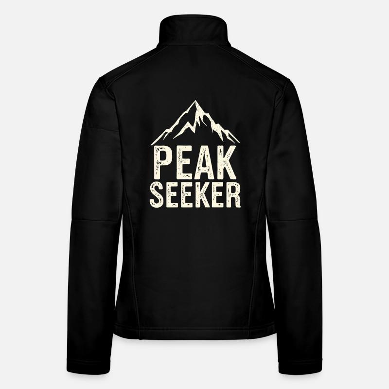 Motif chasseur de sommets Peak Seeker Veste en tissu softshell Femme