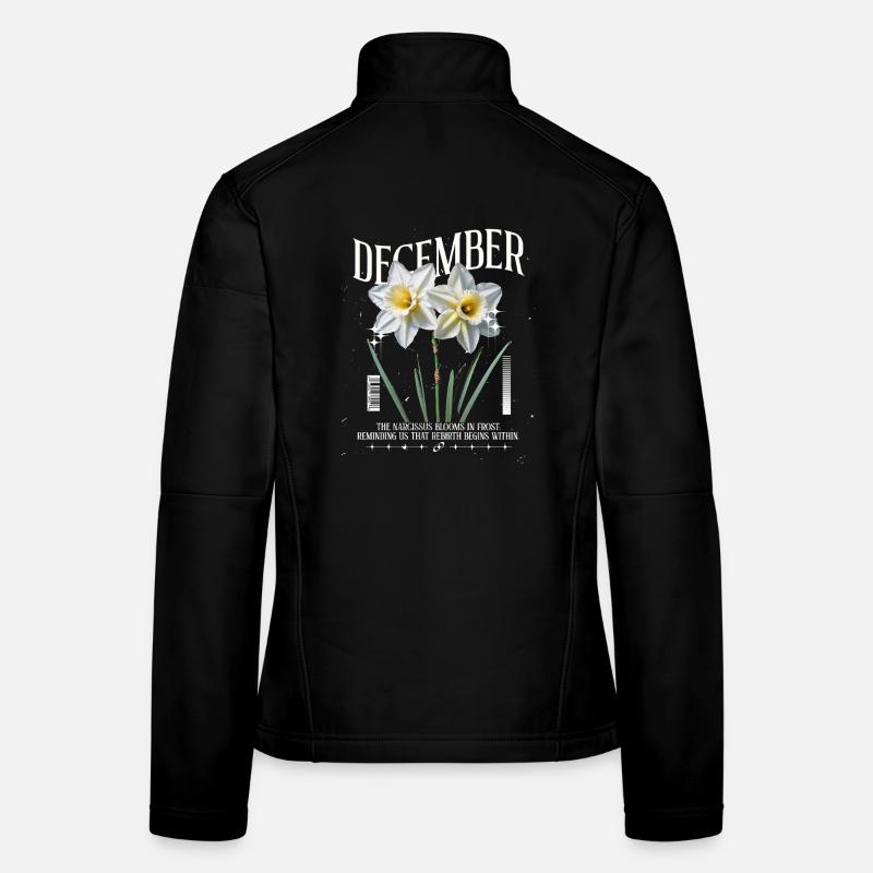 Naissance Fleurs Naissance Fleur Décembre Jonquille Veste en tissu softshell Femme
