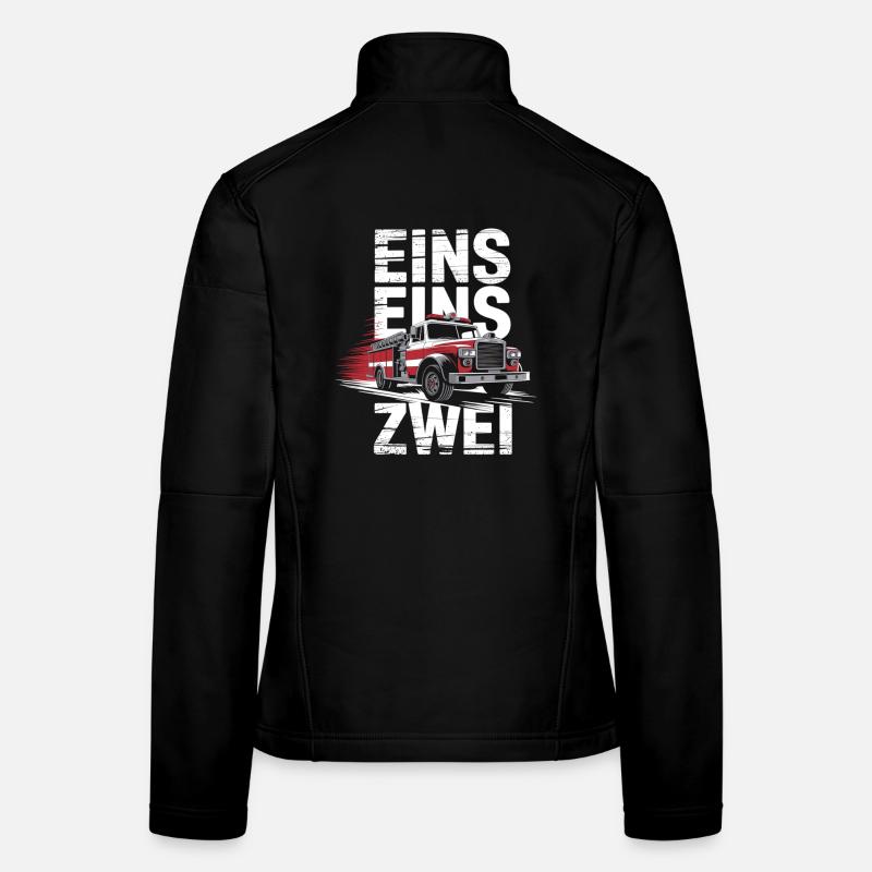 Fire Brigade Saying – 112 Emergency Call Hero in Action Women's Softshell Jacket