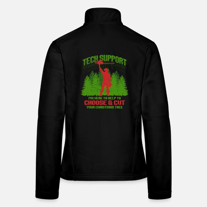 Weihnachtsbaum Züchter Help To Choose & Cut Frauen Softshelljacke