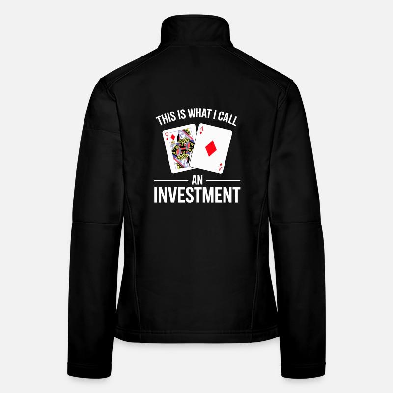 Blackjack Dicton Design Veste en tissu softshell Femme