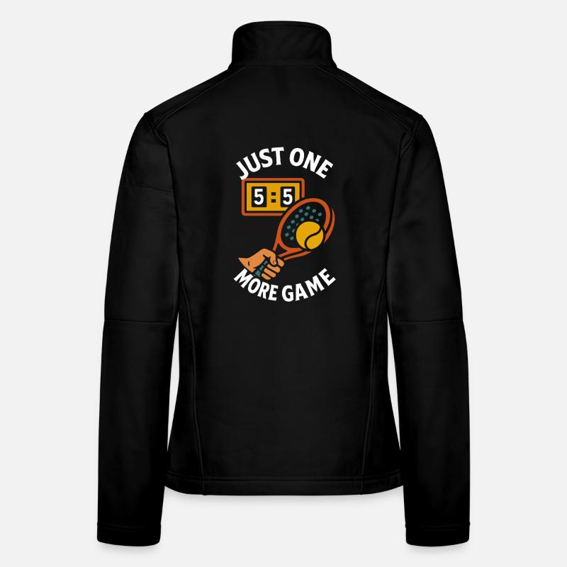 Padel Just One More Game design amusant Veste en tissu softshell Femme