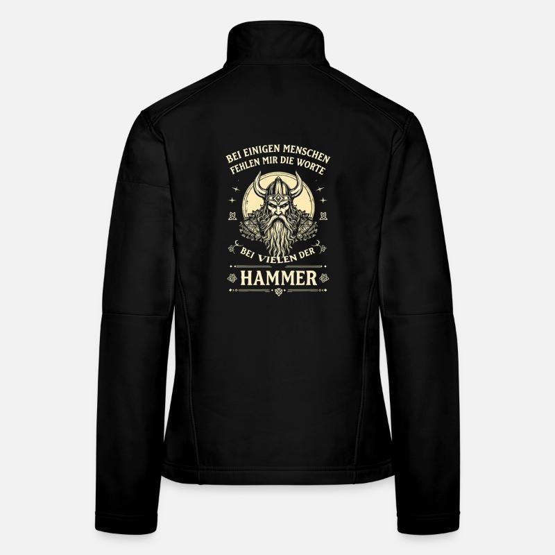Bei Vielen Der Hammer Wikinger Spruch Frauen Softshelljacke
