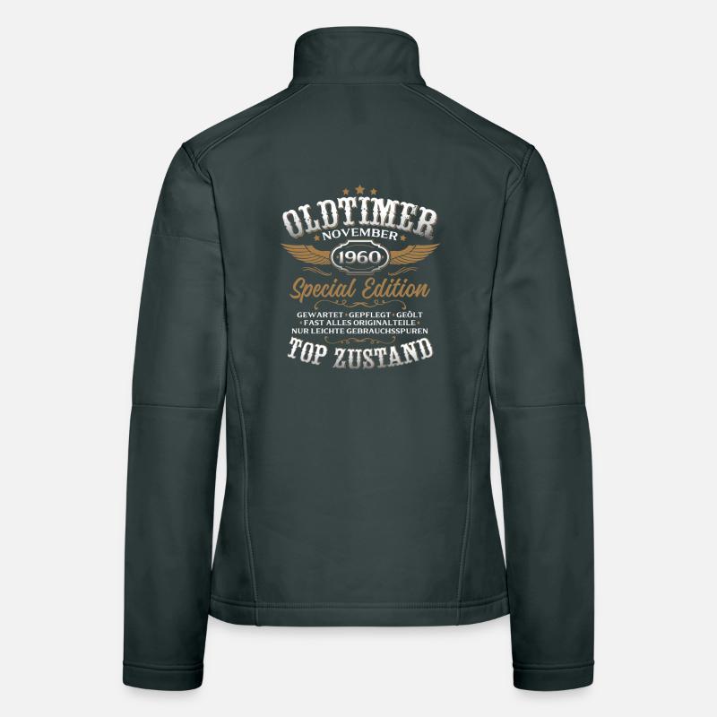 65. Geburtstag Geschenk Oldtimer November 1960 Frauen Softshelljacke