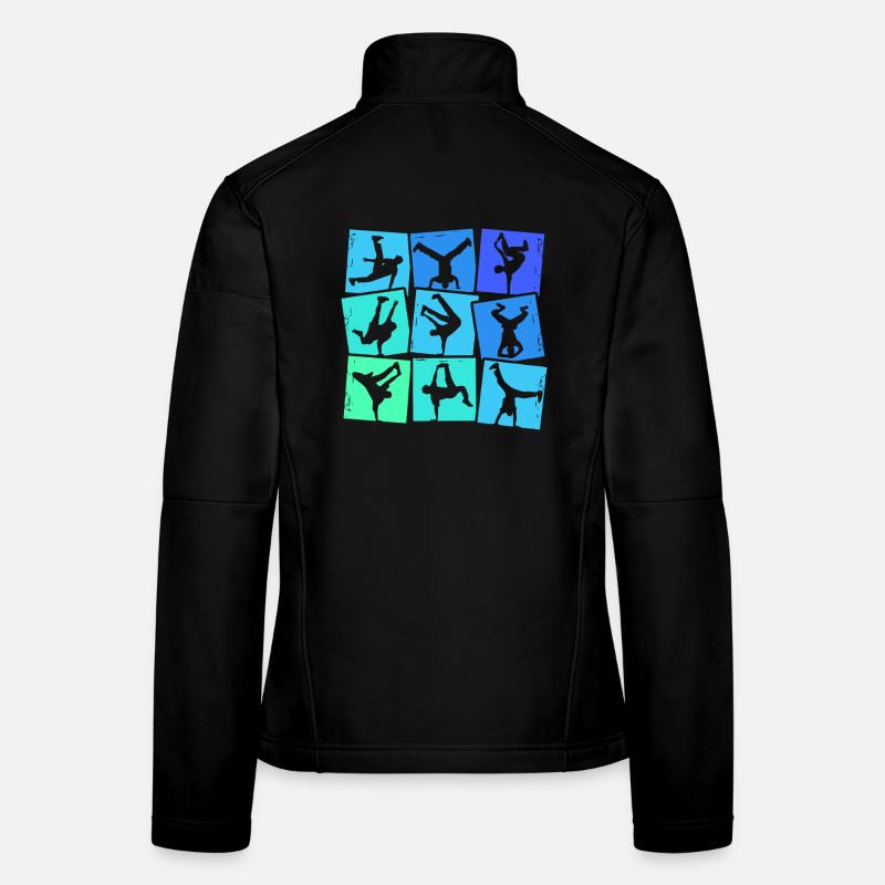 Breakdance Breakdancer Breakdancing Kinder Jungen - Frauen Softshelljacke - Schwarz