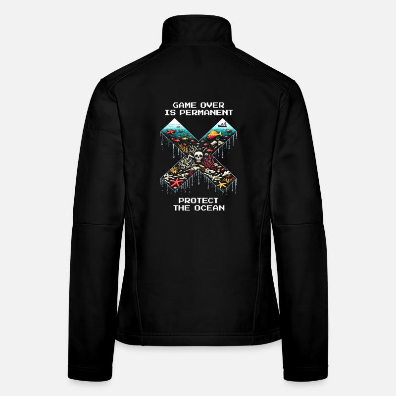 Game Over Is Final | Ocean Conservation, Corals Women's Softshell Jacket