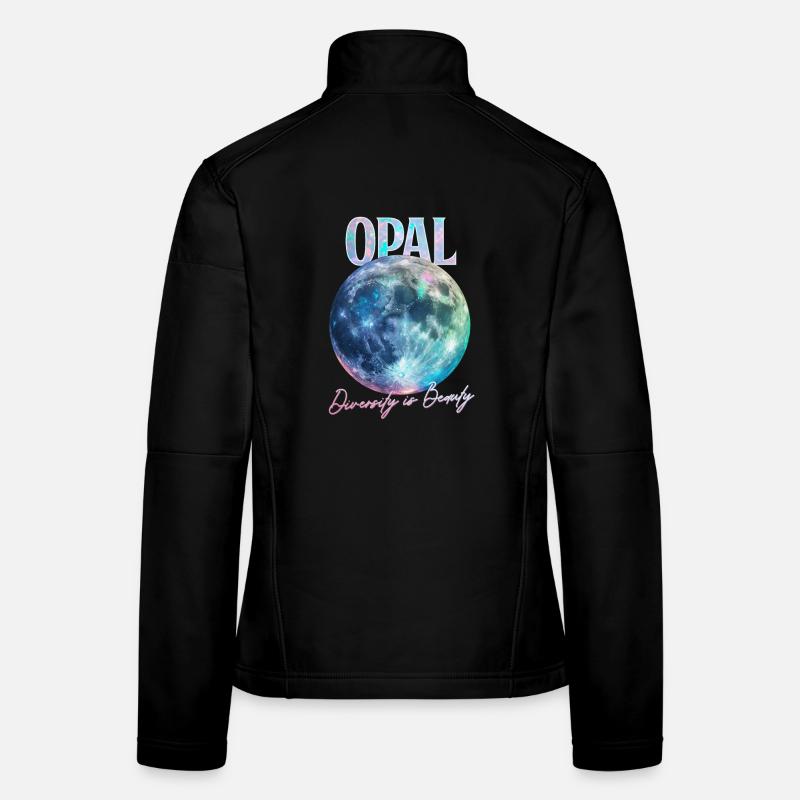 Geburtsstein Oktober Opal Frauen Softshelljacke