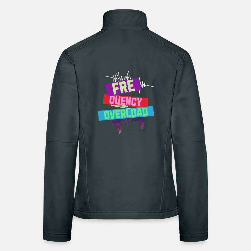Frequency Overload Rave EDM Frauen Softshelljacke