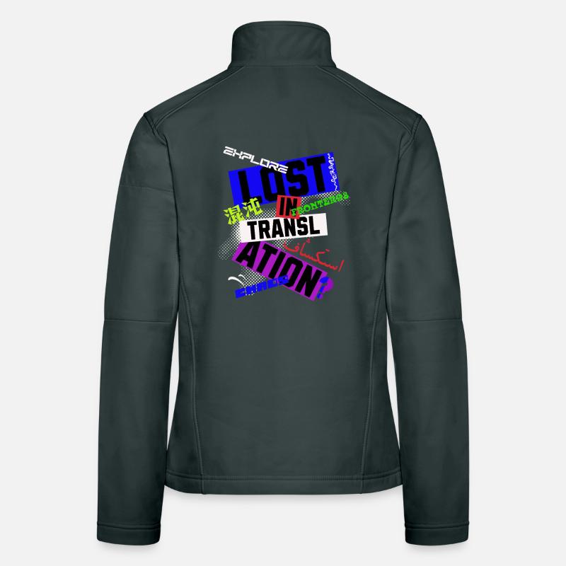 Perdu dans la traduction Veste en tissu softshell Femme