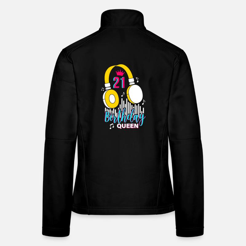 Birthday Queen 21. Geburtstag Frauen Softshelljacke