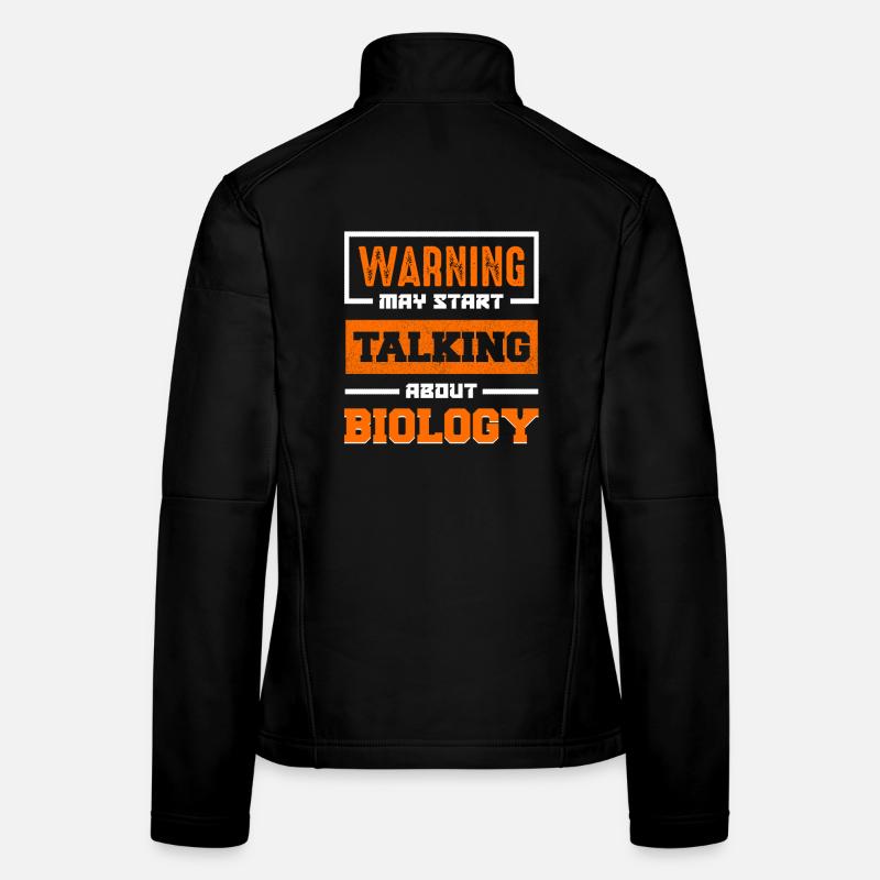 Warning: Biology Talk Women's Softshell Jacket