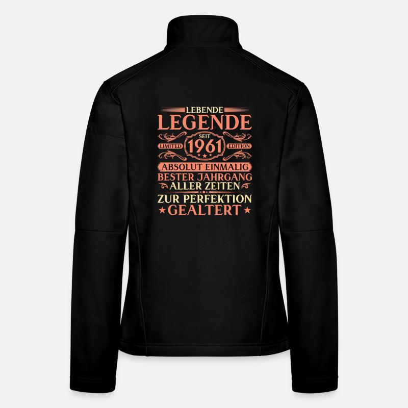 65th birthday Absolutely unique since 1961 Women's Softshell Jacket