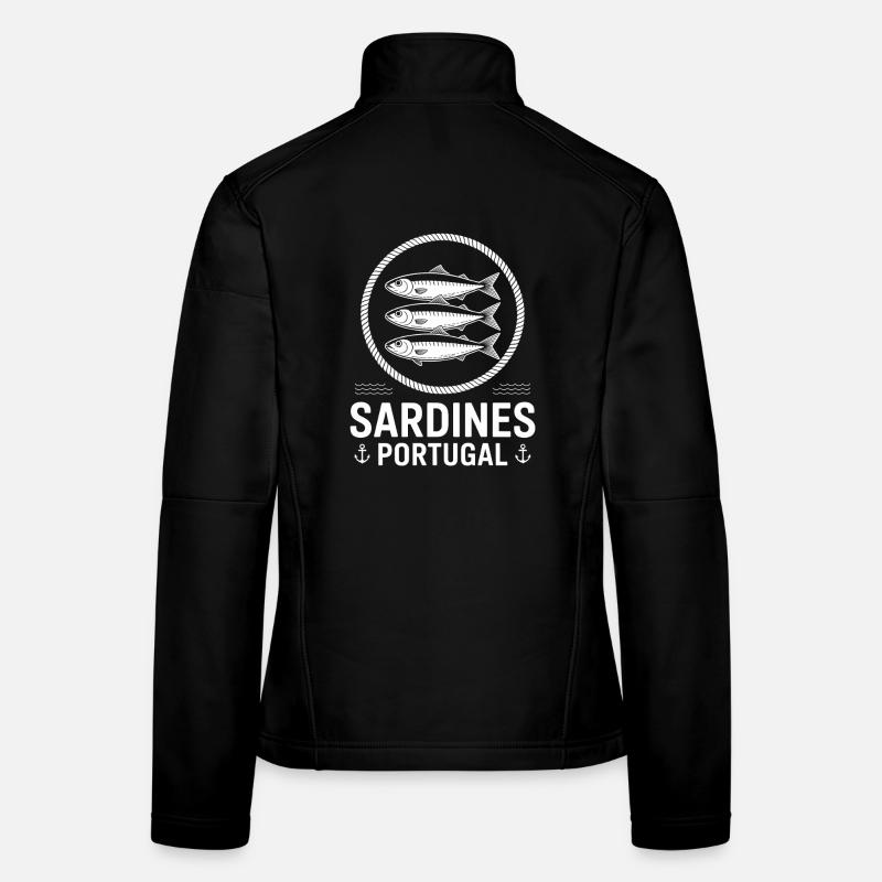 Sardines Portugal Nautical Circle Women's Softshell Jacket