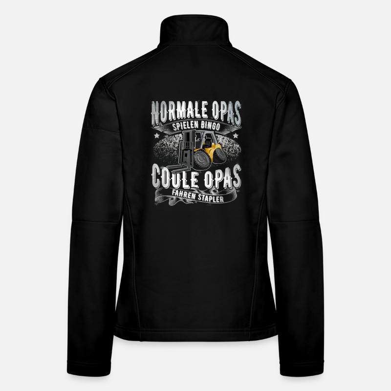 Staplerfahrer Opa Frauen Softshelljacke